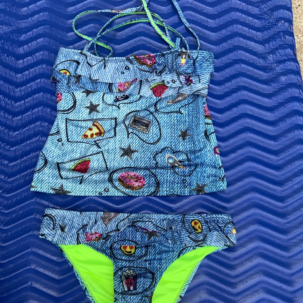 New With Tags Terez Girls lTankini Swimsuit - Picture 2 of 15